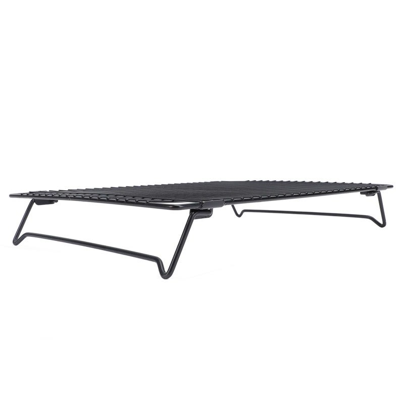 Folding Cooling Rack: Carbon Steel Foldable Quick Cooling - Stylish Black Multifunctional Cooling Rack for Home Kitchen Baking & Storage - Image 3