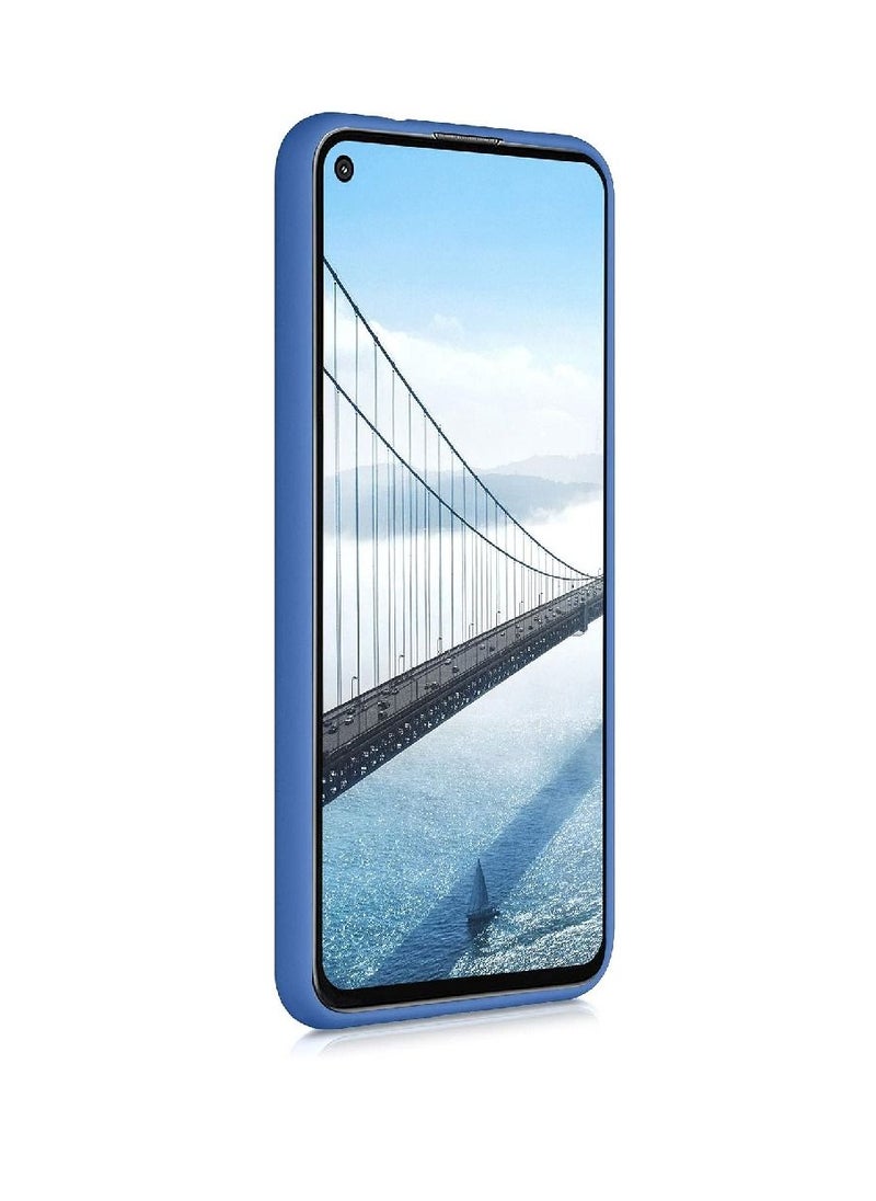 ZOOMEE - Protective Shockproof Soft Liquid Silicone Gel Rubber Bumper Case Cover For Google Pixel 4a 5G Blue - Image 1