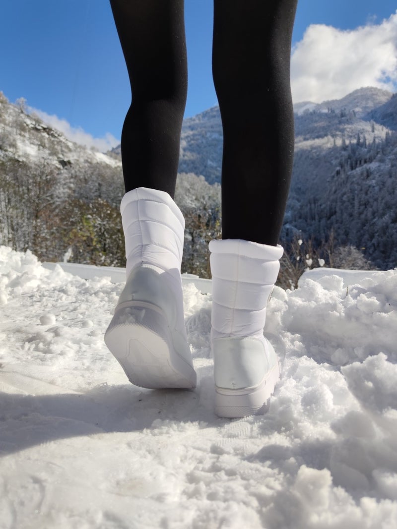 Çiğdem Kundura Çiğdem Snow Boots Unisex - Snow 9b - White - 38  - Image 4