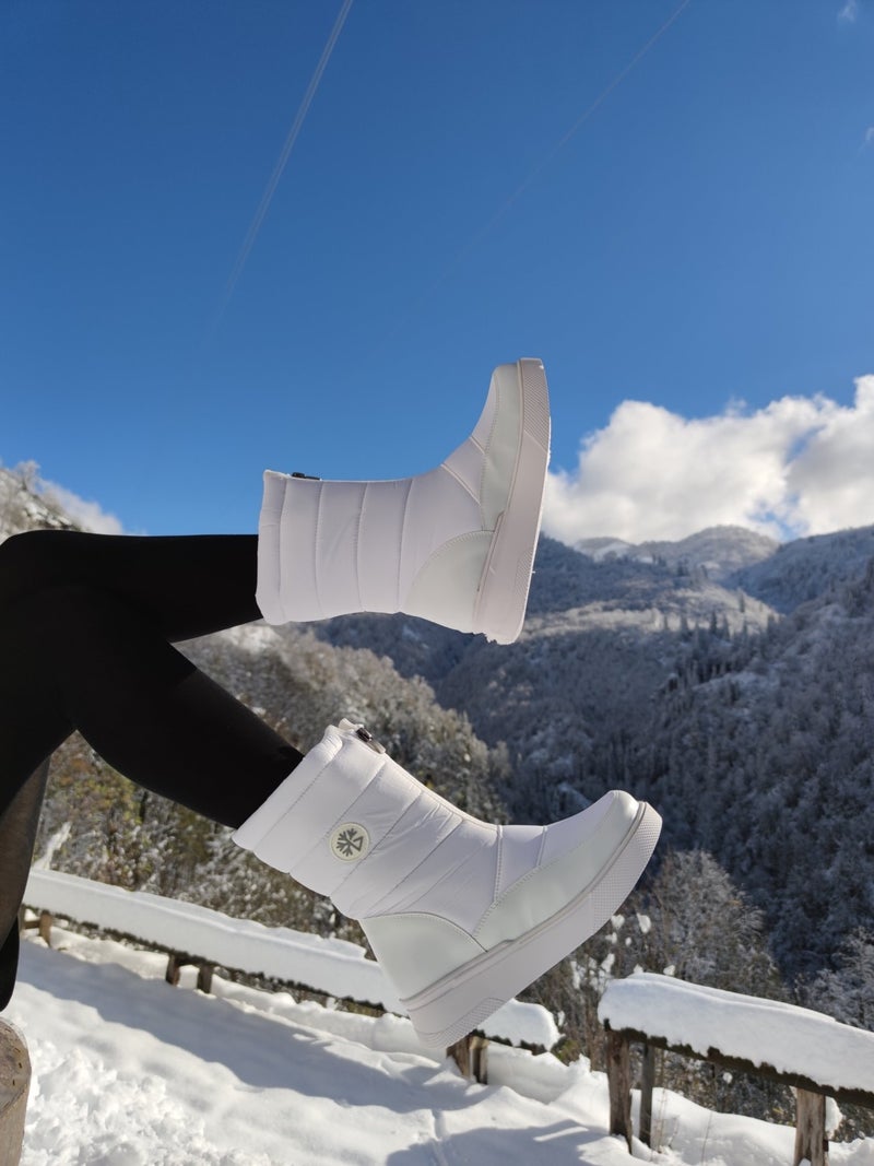 Çiğdem Kundura Çiğdem Snow Boots Unisex - Snow 9b - White - 38  - Image 2