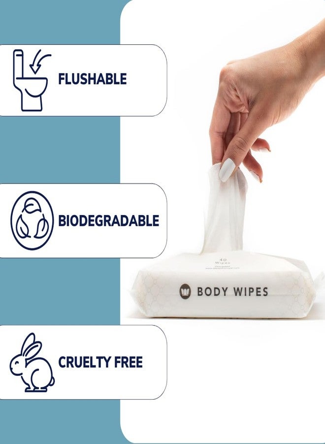 Royal Intimate Cleansing Feminine Wipes for Vaginal Hygiene, Personal Cleansing, Period Care, Sensitive Skin & Odor Removal - Unscented, pH Balanced, Flushable - Women, Men, Adult Safe - 40 Count - Image 4