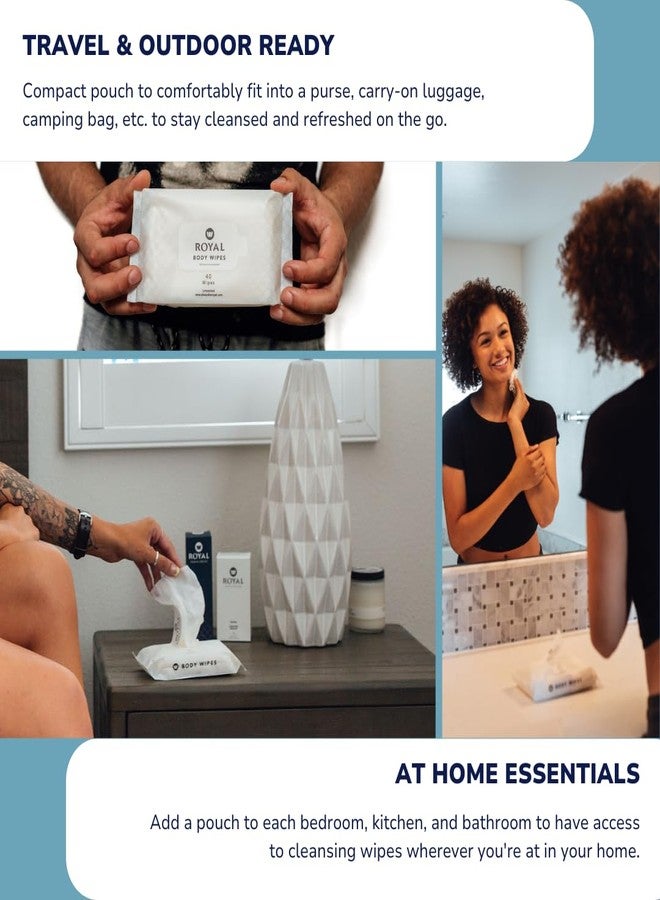 Royal Intimate Cleansing Feminine Wipes for Vaginal Hygiene, Personal Cleansing, Period Care, Sensitive Skin & Odor Removal - Unscented, pH Balanced, Flushable - Women, Men, Adult Safe - 40 Count - Image 5