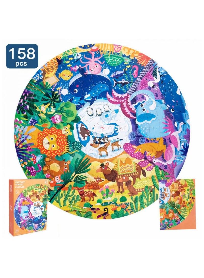Animals Puzzle 158 Pieces – Educational Game to Develop Children's Skills​ 