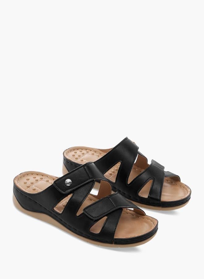Flora Bella By Shoexpress Women Solid Slip-On Strappy Sandals - Image 3