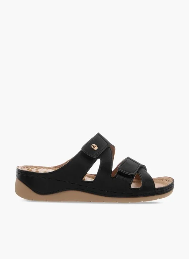 Women Solid Slip-On Strappy Sandals