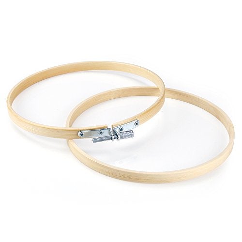 Caydo 12 Pieces 6 Inch Embroidery Hoops Set Bulk Circle Cross Stitch Hoop Round Ring - Image 2