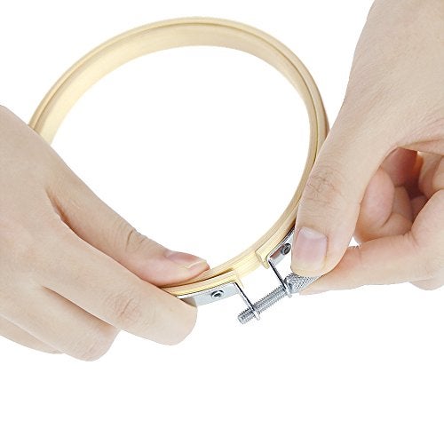 Caydo 12 Pieces 6 Inch Embroidery Hoops Set Bulk Circle Cross Stitch Hoop Round Ring - Image 4