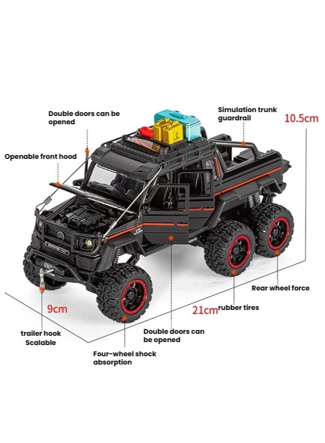 general 1:24 adventure alloy car model with six opening doors can be used as a birthday gift to decorate the room - Image 2