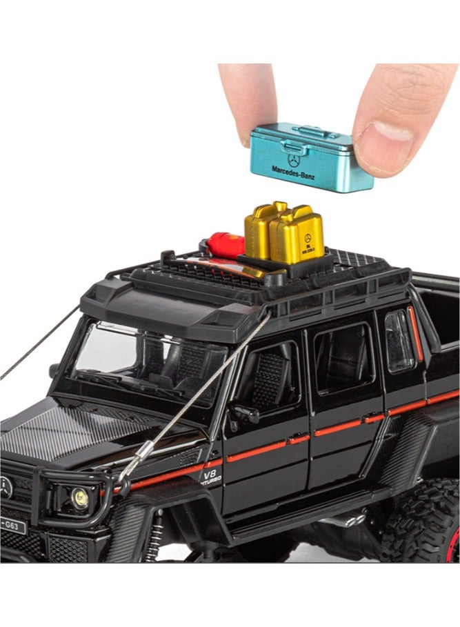 general 1:24 adventure alloy car model with six opening doors can be used as a birthday gift to decorate the room - Image 3