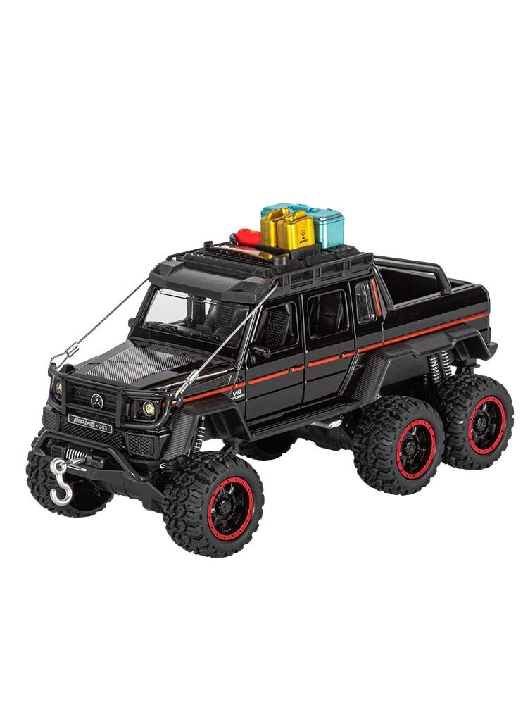 general 1:24 adventure alloy car model with six opening doors can be used as a birthday gift to decorate the room - Image 1