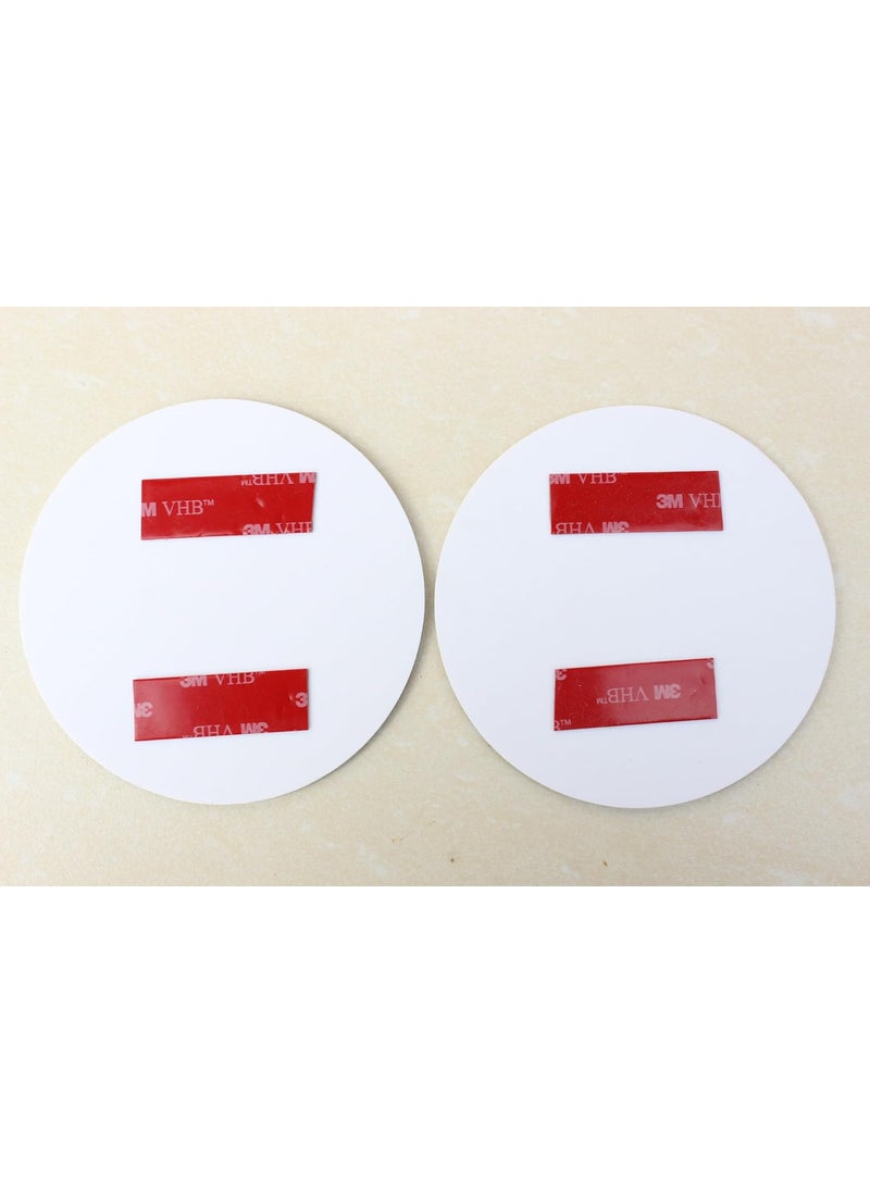 meijiafei Meijiafei 4 Round Horizontal Push Pull Door Sign PushPull Set Black  - Image 2