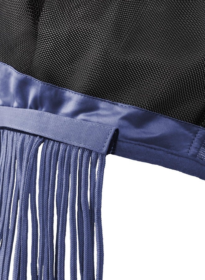 HORZE Fly Mask with Detachable Nose Fringe - Velvet Morning - XL - Image 2