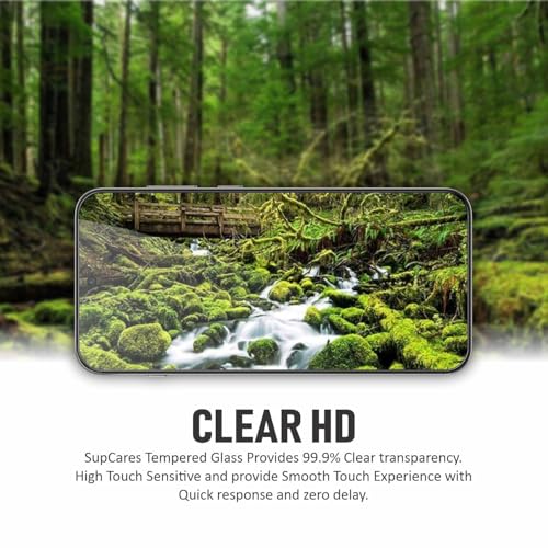 SupCares Tempered Glass for Oppo Find X9 (6.59 Inch) With Installation Kit | Military-Grade Gorilla Screen Protector | Edge to Edge Coverage | Black - Image 3