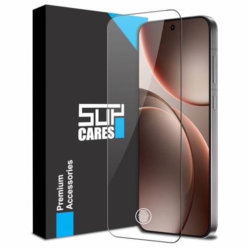 SupCares Tempered Glass for Oppo Find X9 (6.59 Inch) With Installation Kit | Military-Grade Gorilla Screen Protector | Edge to Edge Coverage | Black - Image 1