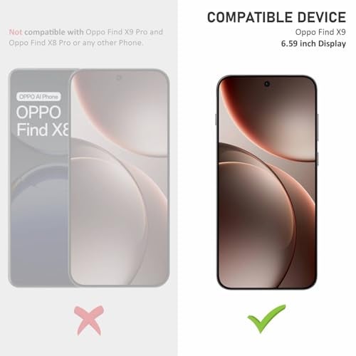 SupCares Tempered Glass for Oppo Find X9 (6.59 Inch) With Installation Kit | Military-Grade Gorilla Screen Protector | Edge to Edge Coverage | Black - Image 2