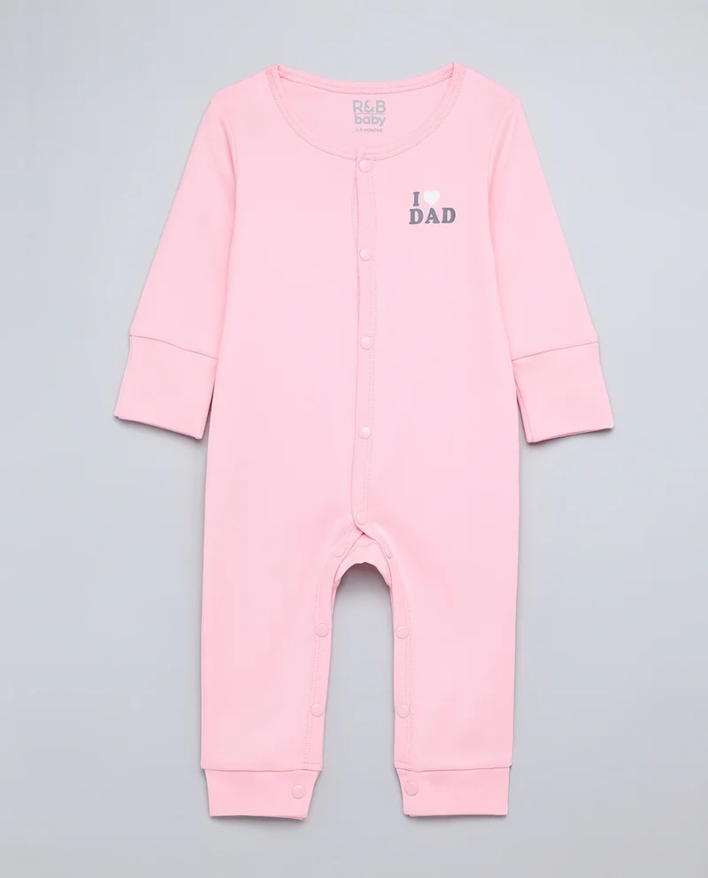 أر أند بي 2 Pack Printed Sleepsuits with Long Sleeves