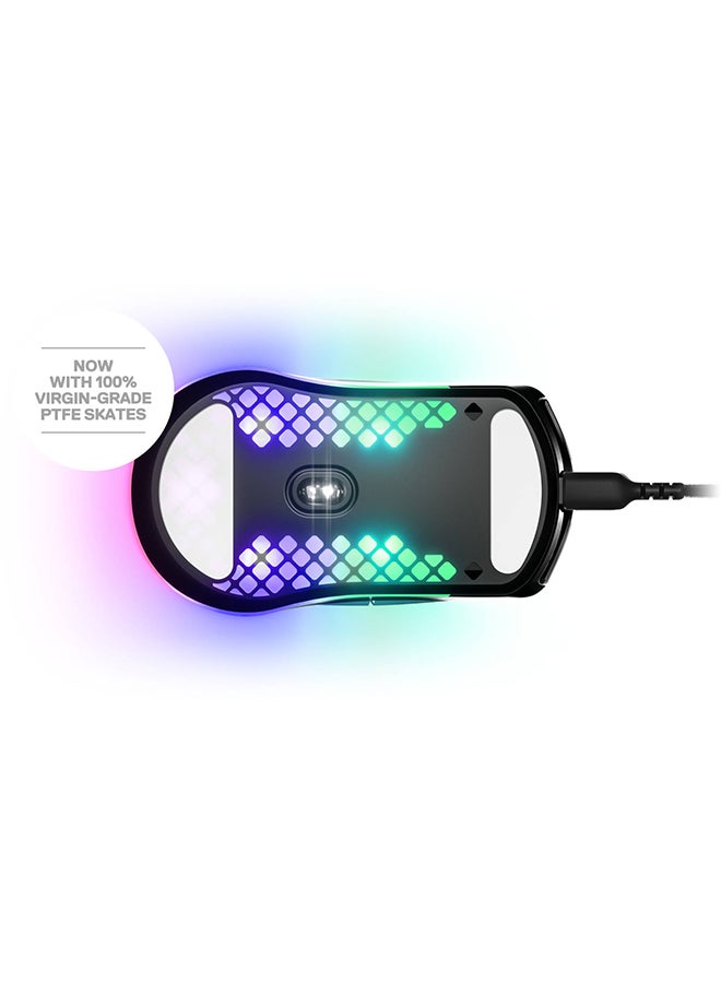 steelseries Aerox 3 Wired Ultra Lightweight Gaming Mouse - 8,500 CPI TrueMove Core Optical Sensor, 35G Acceleration, 300 IPS, 1ms Polling Rate, 6 Programmable Buttons, 3 RGB Zones, AquaBarrier Water & Dust Resistance, 59g, Ergonomic Right-Handed Design, Compatible with Windows, Mac, Chromebook, Xbox & Linux | 62611 - Image 3