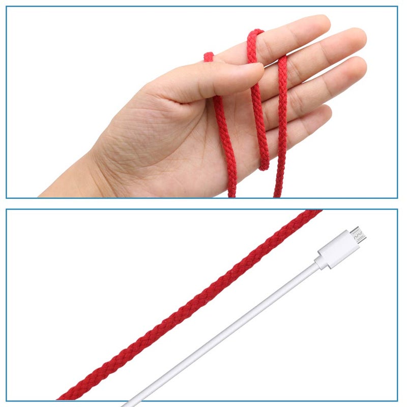 Tenn Well Braided Cotton Cord, 165 Feet 5mm Wide Cotton Macrame Rope for Plant Hangers Wall Hangings DIY Crafts (Red) - Image 3