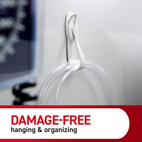 Command Cord Bundlers, Damage-Free Adhesive Cord and Cable Organizers, White, 6 Bundlers (3 Packs of 2) with Command Strips, No Tools Wall Hooks for Home, Office or Outdoor Use, Holds 2 lbs Each - Image 5
