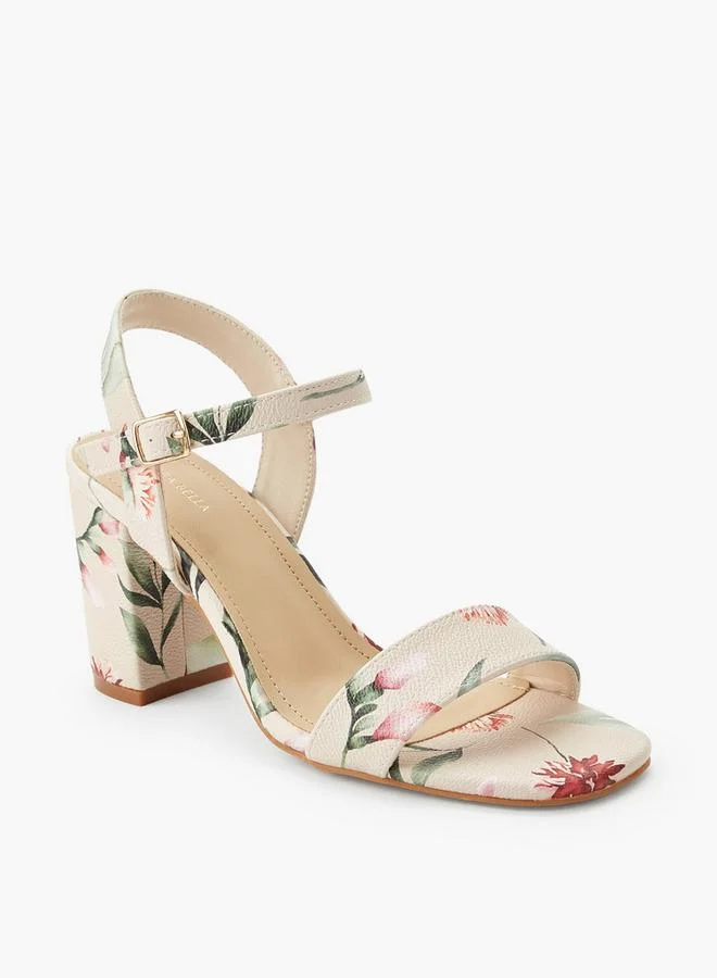 Flora Bella By Shoexpress Flora Bella Women Floral Print Block Heel Sandals
