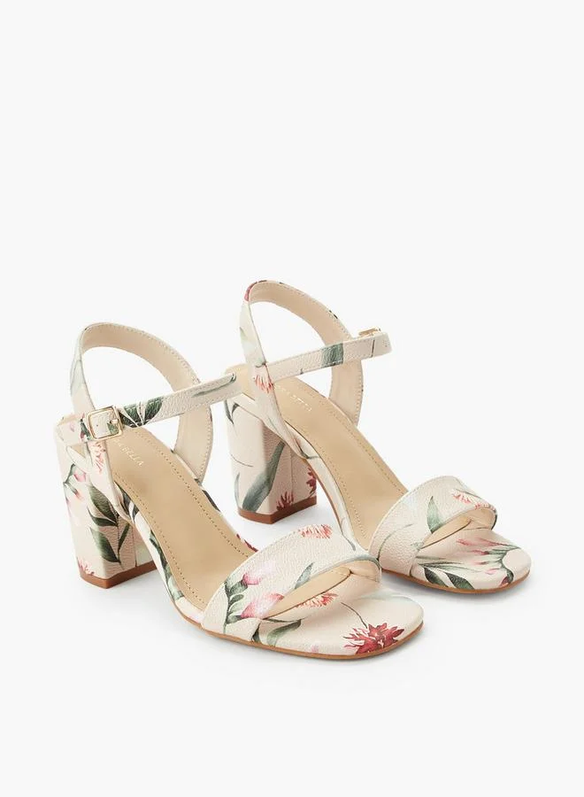 Flora Bella By Shoexpress Flora Bella Women Floral Print Block Heel Sandals