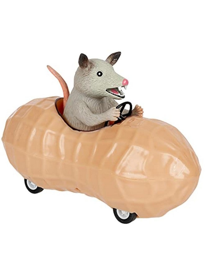 Archie McPhee Mcphee Archie Possum in a Peanut Pull Back Toy Car (12967) - Image 1