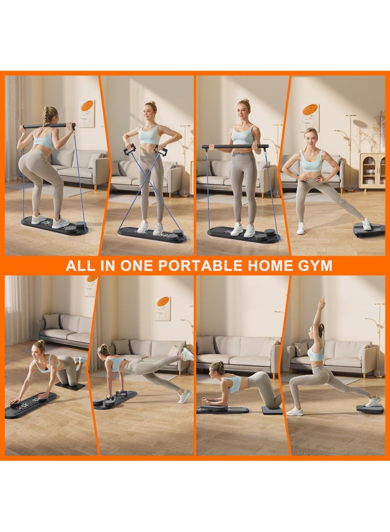 Jourvent Pilates Board 2025- Pilates Reformer Set, 8 in 1 Pilates Boards for Home Workout, Portable and Foldable Pilates Reformers Machine, Multifunctional Pilates Board - Image 3