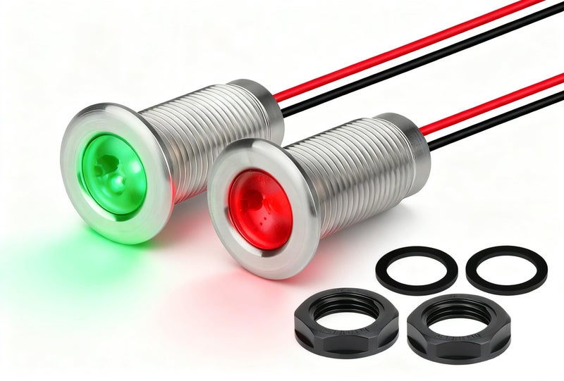 Boat Navigation Lights, Marine Boat Nav Lights, Red and Green Bow Lighting, Night Fishing Lights, Deck Lights, IP68 Waterproof LED Lighting for Pontoon Bas Dinghy Jon - Image 1