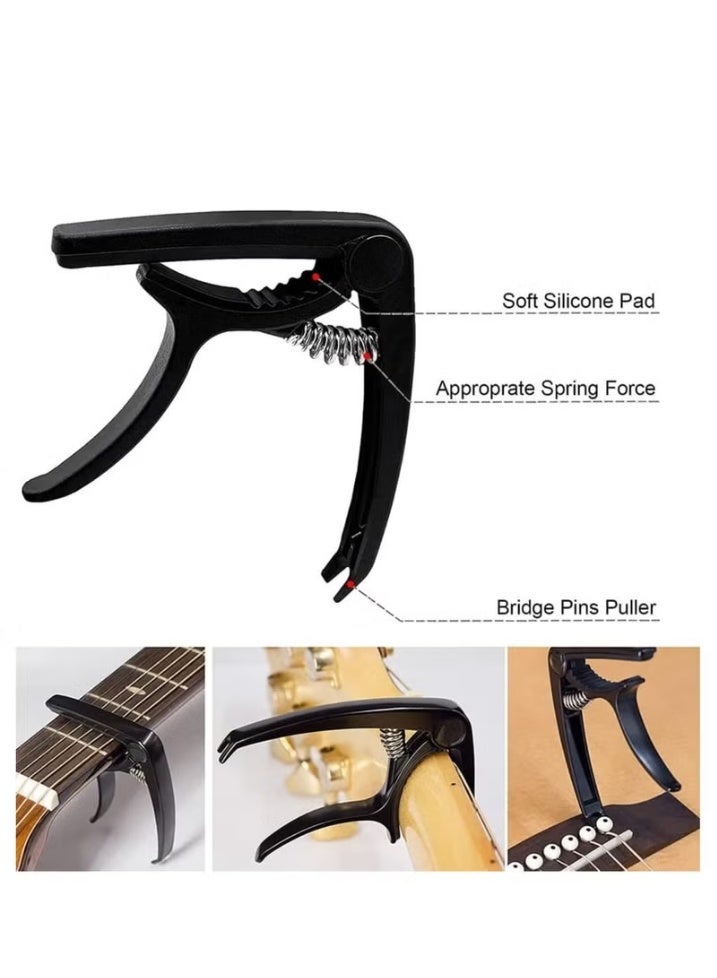 مجموعة أدوات القيثارة الاحترافية للحفلات الموسيقية مقاس 24 بوصة - لون الغابة الخضراء - Image 5