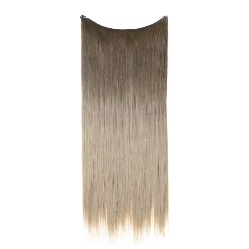 Long Straight Hair Extension 22In Heat-Resisting Synthetic Fiber - Skin-Safe Pretty Feminine Hair Piece for Daily Dress Up Parties Festivals - Image 1
