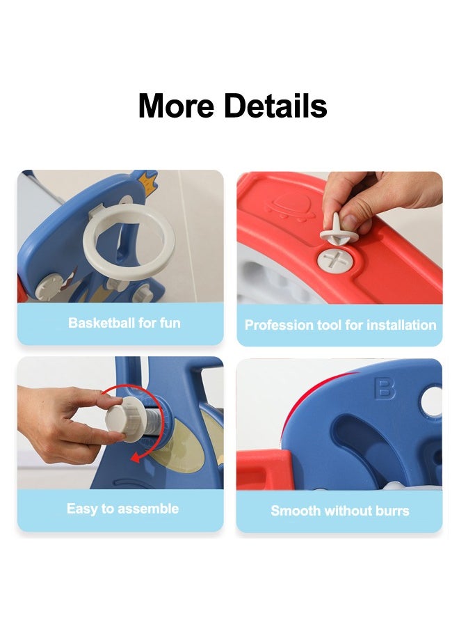 JSAITOYS - Cartoon Dinosaur Foldable Slide Home Game Indoor Kids Plastic Climbing Playground - Image 1