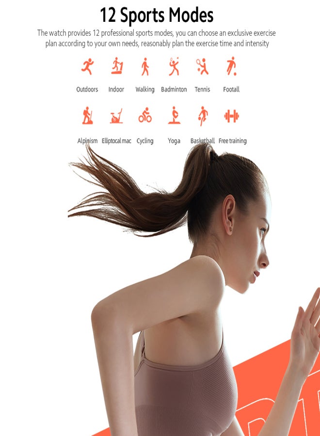 ميبرو ساعة Mibro Air الذكية الرياضية بشاشة لمس TFT مقاس 1.28 بوصة، 12 وضعًا رياضيًا، متتبع معدل ضربات القلب على مدار 24 ساعة، بطارية 200 مللي أمبير، لون أسود - Image 4
