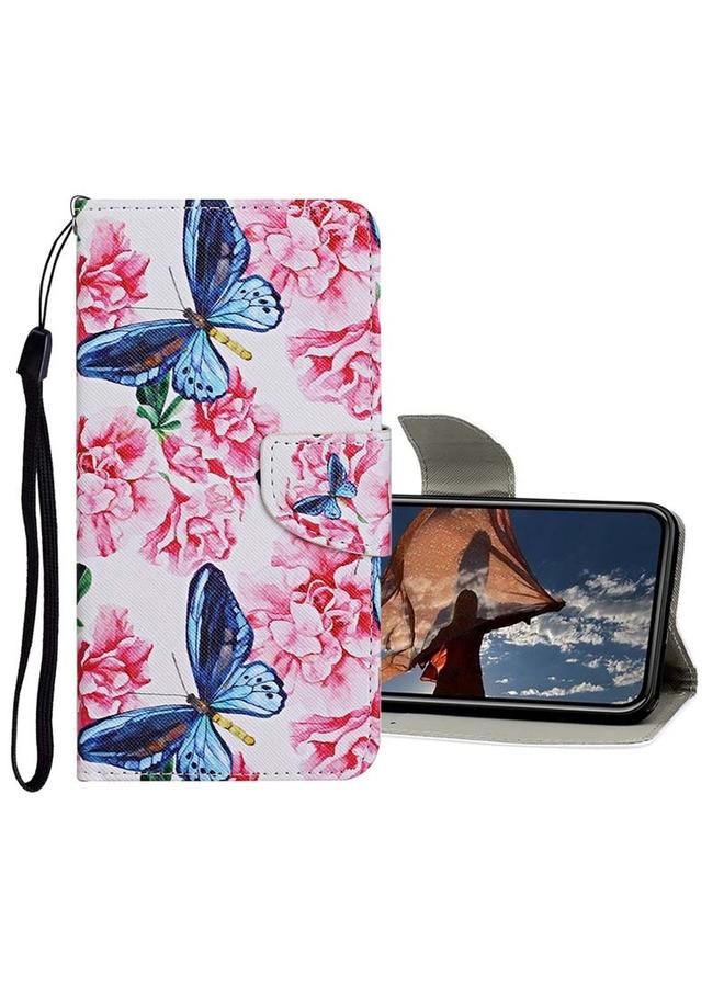 زبون جراب جلدي قابل للطي بنمط رسم ملون لهاتف iPhone 13 Pro - Image 1