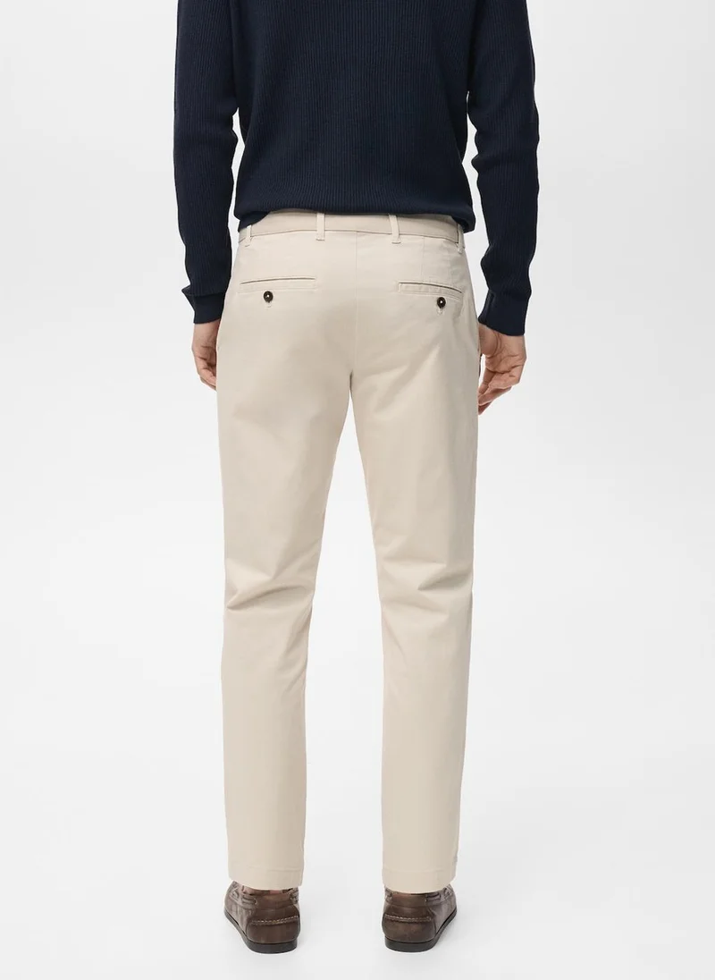 مانجو مان Prato Cropped Tapered Chino trousers
