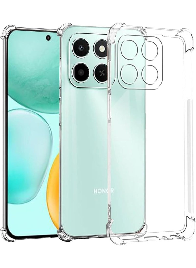 Muzz Honor X6C Case, Honor X6C Phone Case Clear, Reinforced Corners Scratch Resistant TPU Rubber Soft Silicone Best Camera Protective Clear Cover for Honor X6C 2025 (Clear) - Image 1