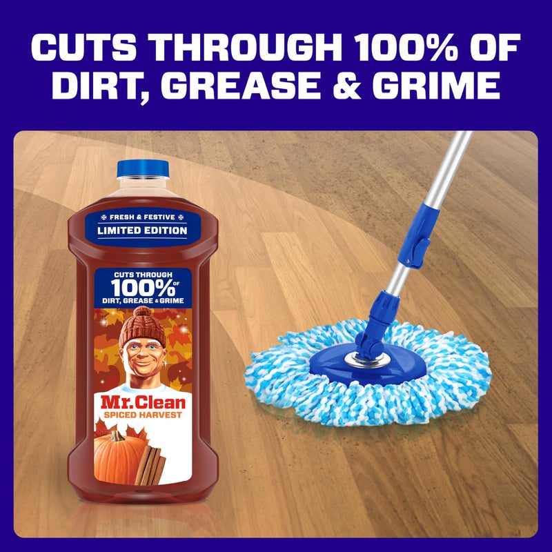 Mr Clean Mr. Clean All Purpose Cleaner, Cleaning Liquid, Spiced Harvest, 41oz - Image 5