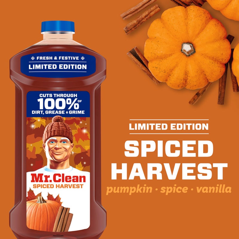 Mr Clean Mr. Clean All Purpose Cleaner, Cleaning Liquid, Spiced Harvest, 41oz - Image 4