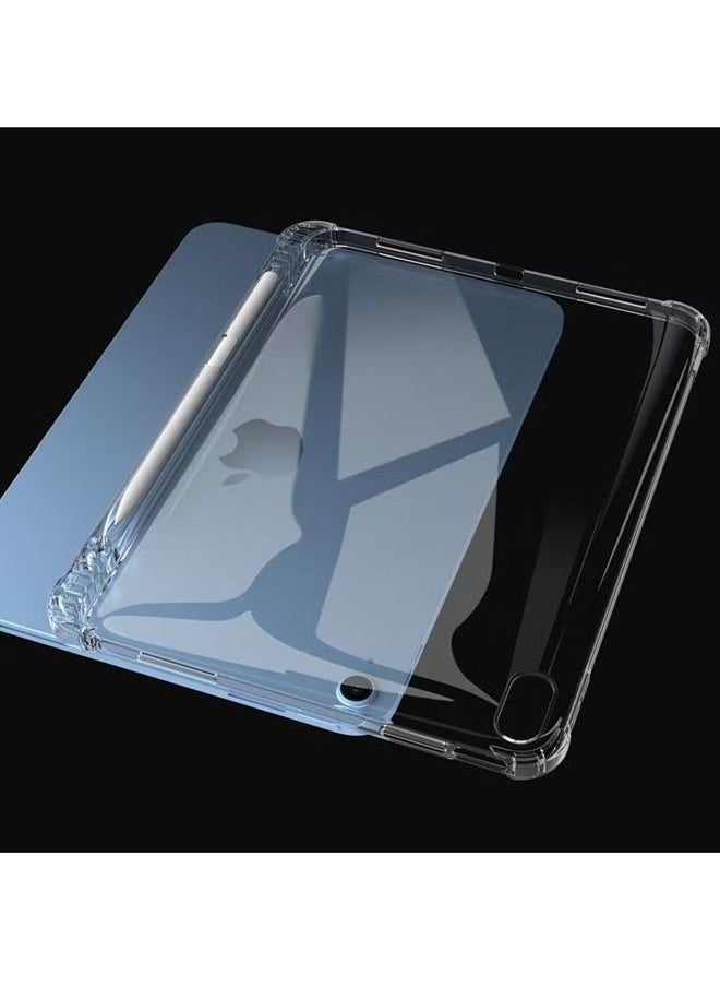 Clear Case for  iPad (A16) 11th 11 inch 2025 Gen iPad 11 Case/Case For iPad 10th Gen Case 2022 iPad 10 Case with Pencil Holder Shockproof Transparent Back Cover for 11" iPad 11th 2025/10.9"iPad 10th Gen 2022