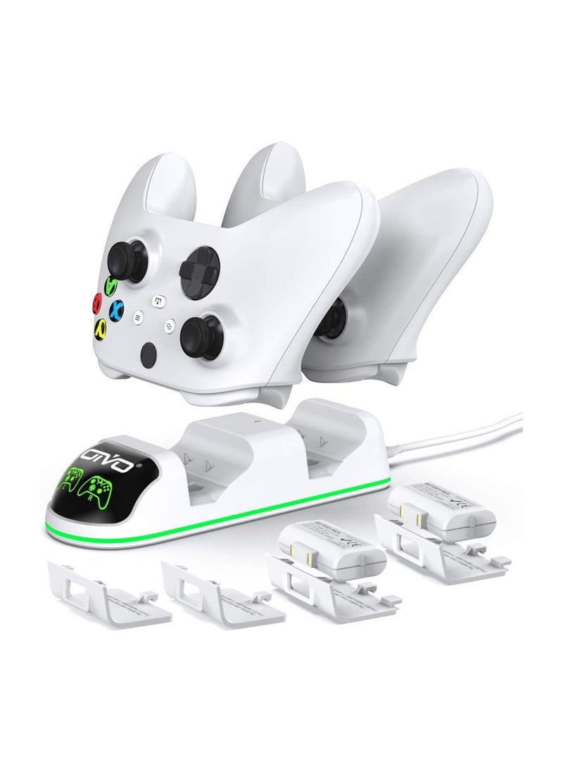 Intag - OIVO Controller Charging Dock with 2 Rechargeable Battery Packs  White  For Xbox Series X & S Xbox One - Image 1