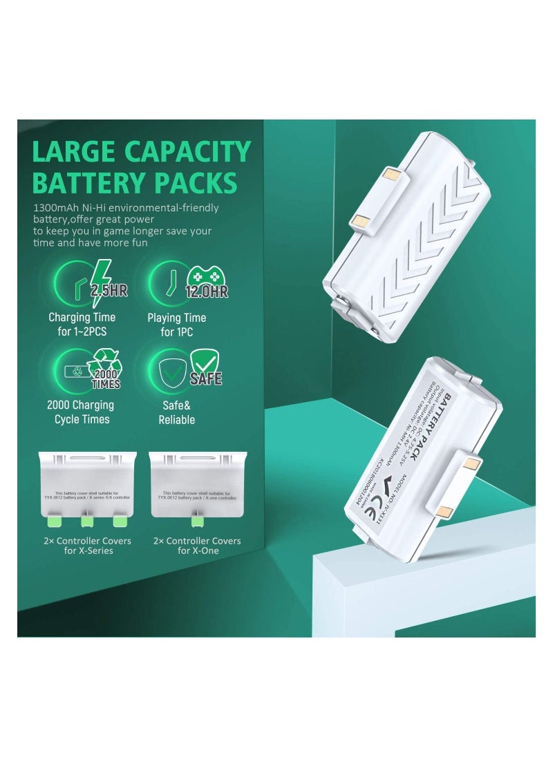 Intag - OIVO Controller Charging Dock with 2 Rechargeable Battery Packs  White  For Xbox Series X & S Xbox One - Image 1