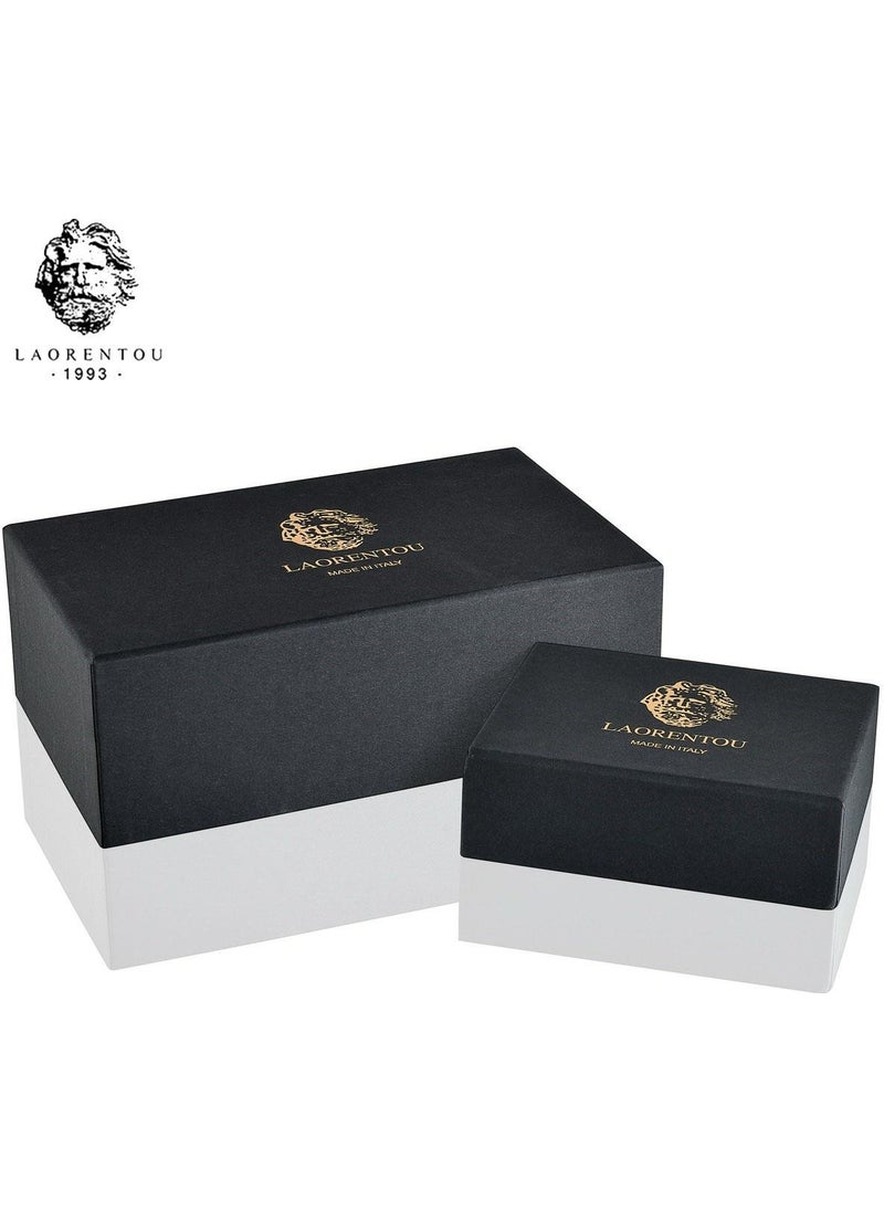 LAORENTOU - Grimaldi Italian Made Leather Long Men's Wallet - Long Men's Card Holder - Image 1