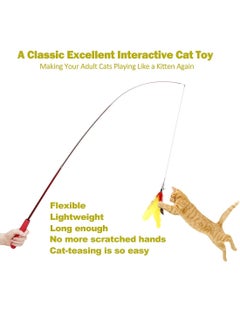 11 PCS Indoor Cat Toys Pet Interactive Teaser Stick Set Butterfly Teaser Cat Feather Stick Toys - pzsku/Z7B389A5A3BD66B9F44A8Z/45/_/1707214425/62d78e1c-b5e9-4fd8-aca2-66904dead85e