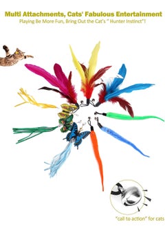 11 PCS Indoor Cat Toys Pet Interactive Teaser Stick Set Butterfly Teaser Cat Feather Stick Toys - pzsku/Z7B389A5A3BD66B9F44A8Z/45/_/1707214432/4f79391a-a206-4ef5-9320-2bb7c3cbf53e