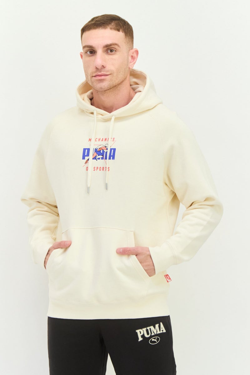 PUMA Puma x Select Men Sportswear Fit Long Sleeve Outdoor Hoodie, Cream  - Image 1