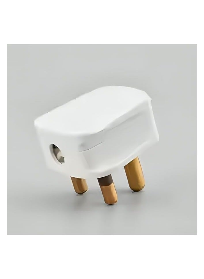 Green Tiger Plug Top – Heavy Duty 3 Pin Power Plug, White | High-Quality Electrical Plug for Home, Office & Industrial Use - Image 2