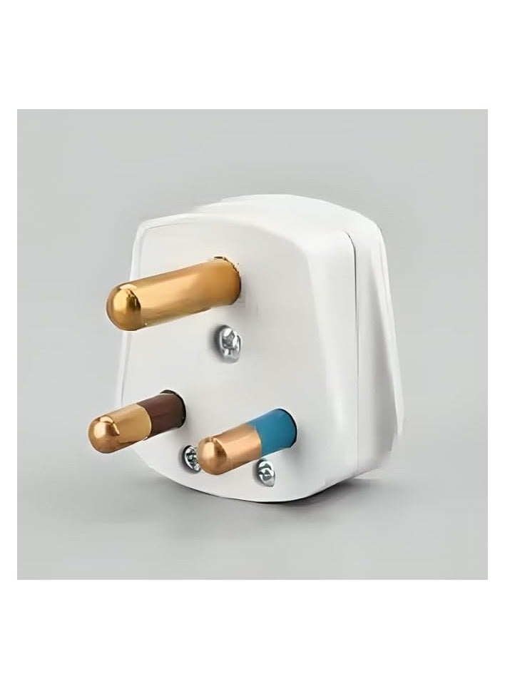 Green Tiger Plug Top – Heavy Duty 3 Pin Power Plug, White | High-Quality Electrical Plug for Home, Office & Industrial Use - Image 3