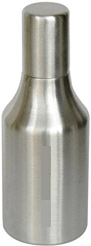 Luxafare Stainless Steel Oil Dispenser 1000ml Oil Pot Oil Can Oil Kitchen Container of 1 Litre Silver Pack of 1
