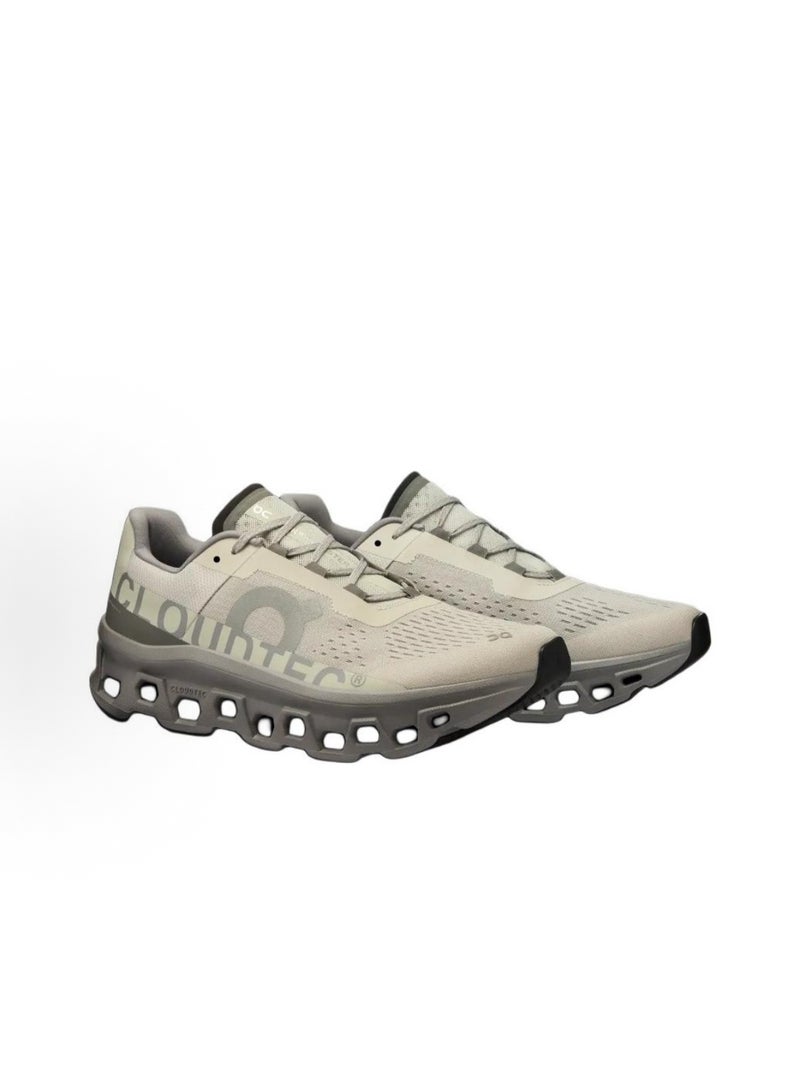 ON Cloudmonster Casual Shoes Gray/Green - Image 2