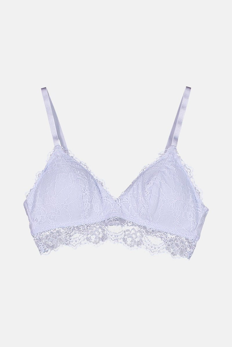 Tchibo Women Soft Cup Lace Bra, Ice Blue - Image 1
