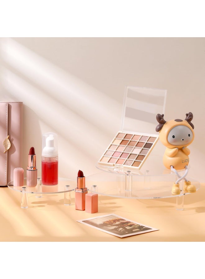 3 Pcs Round Acrylic Display Riser Clear Round Stands Clear Pedestal Riser Board for Cake Plant Dessert Jewelry Collectibles Cupcakes Figures Organizer Home Decor Wedding Birthday Party(5'',6'',8'') - Image 3